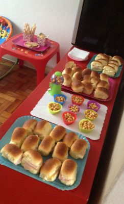 Comidinhas para festa infantil