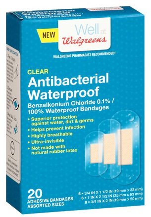 Curativo com antibiótico a prova d'água