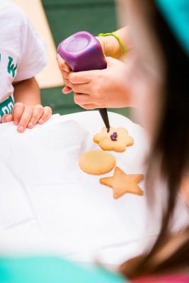 oficina de biscoitos para crianças