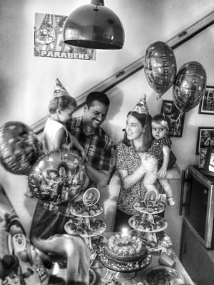 Festa em casa na comemoração de 3 anos do Teodoro