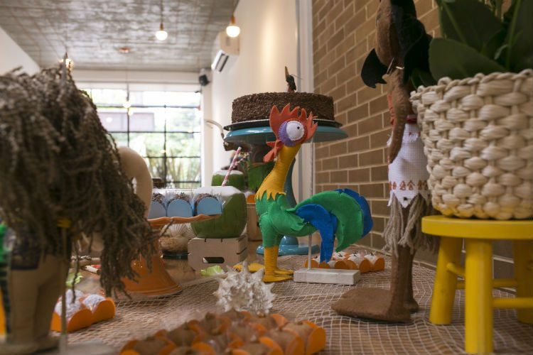 mesa de aniversário tema Moana handmade
