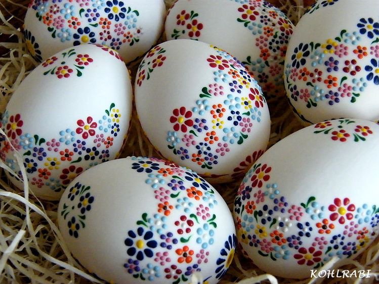 decoração de ovos para a Páscoa