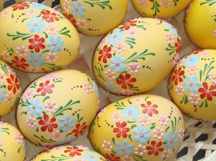 decoração de ovos para a Páscoa