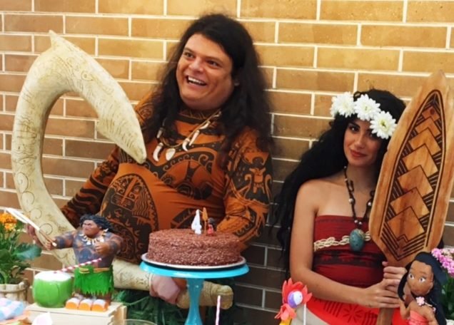 festa Moana personagens