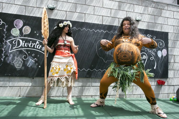 festa Tema Moana personagens