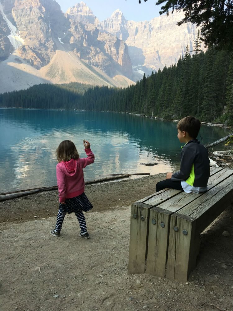 Moraine Lake cor azulada