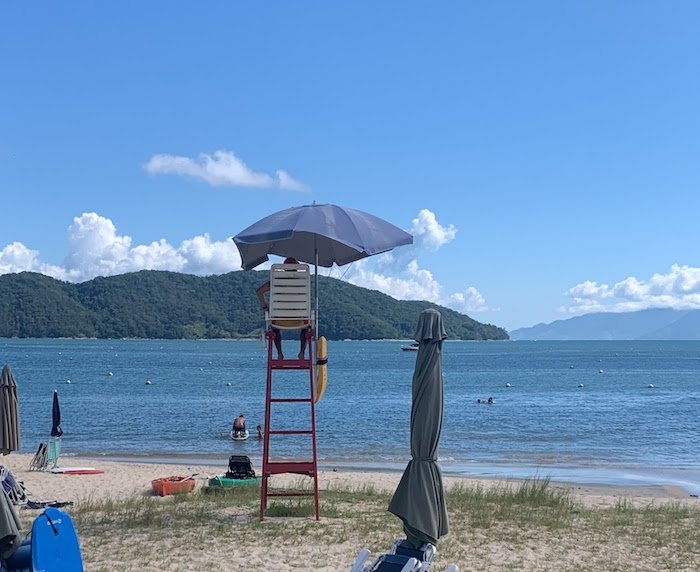 Salva vidas na Praia de Tabatinga