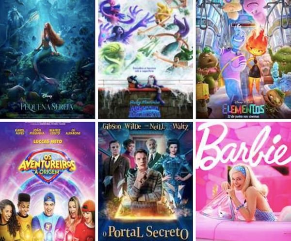 cinema em julho