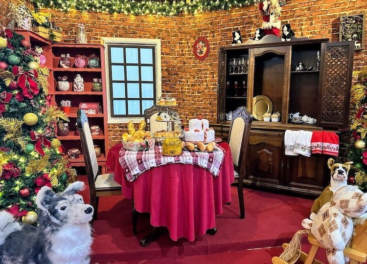 Natal de Holambra_cenarios Casa do Papai Noel