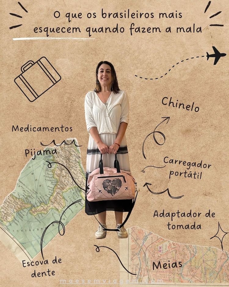 O que os brasileiros esquecem na hora de fazer as malas