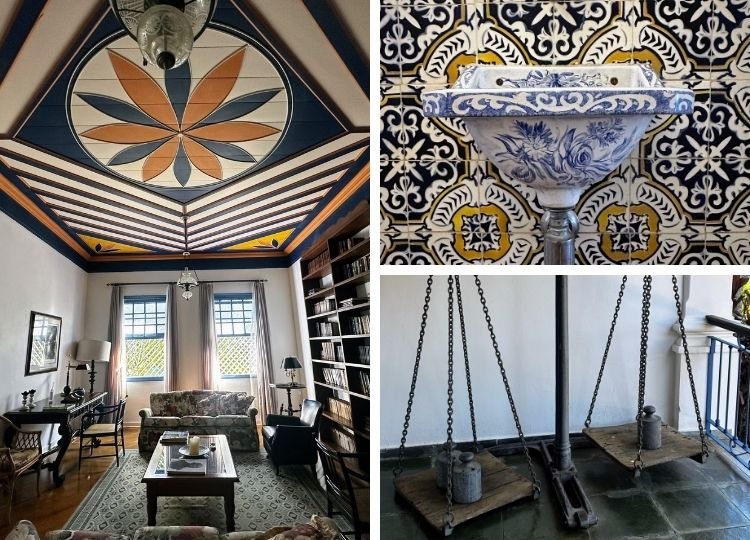Detalhes do casarão sede da Fazenda Sant'Anna